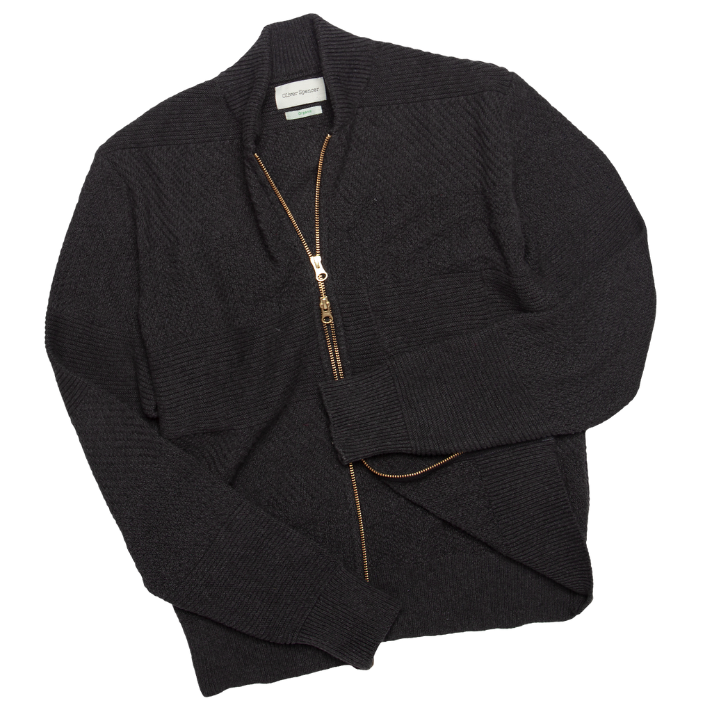 Lewis Knitted Jacket - Charcoal