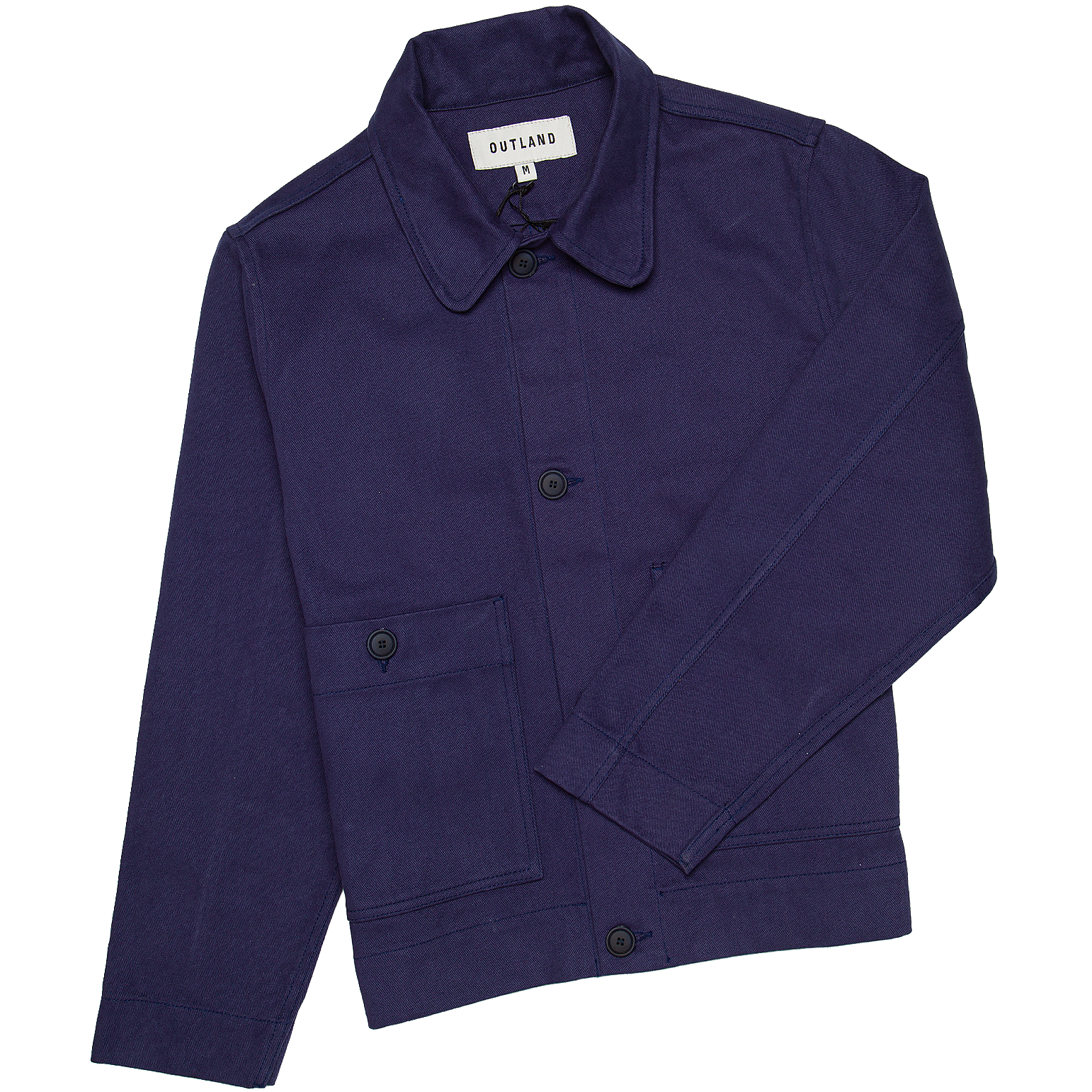 Aubrac Twill Chore Jacket - Ink French Blue