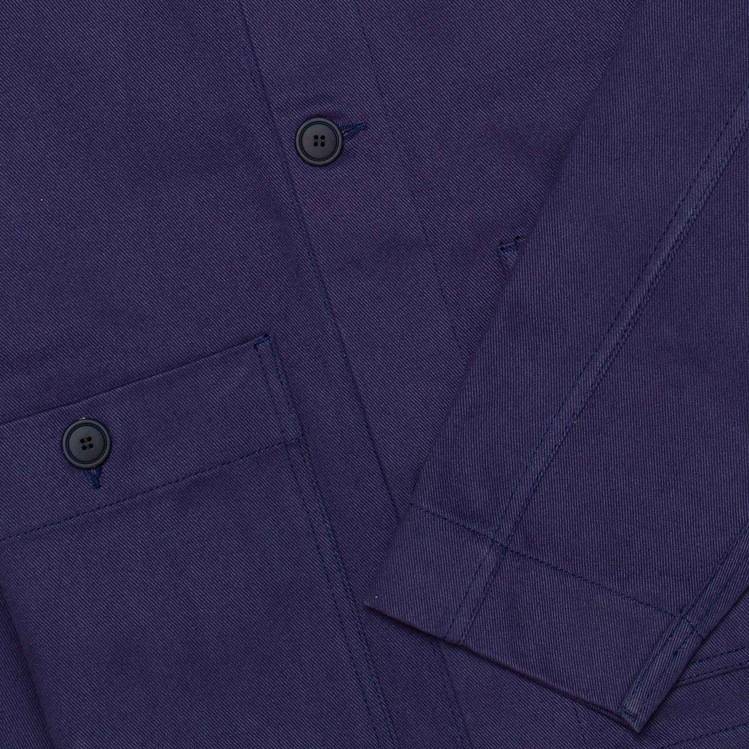 Aubrac Twill Chore Jacket - Ink French Blue