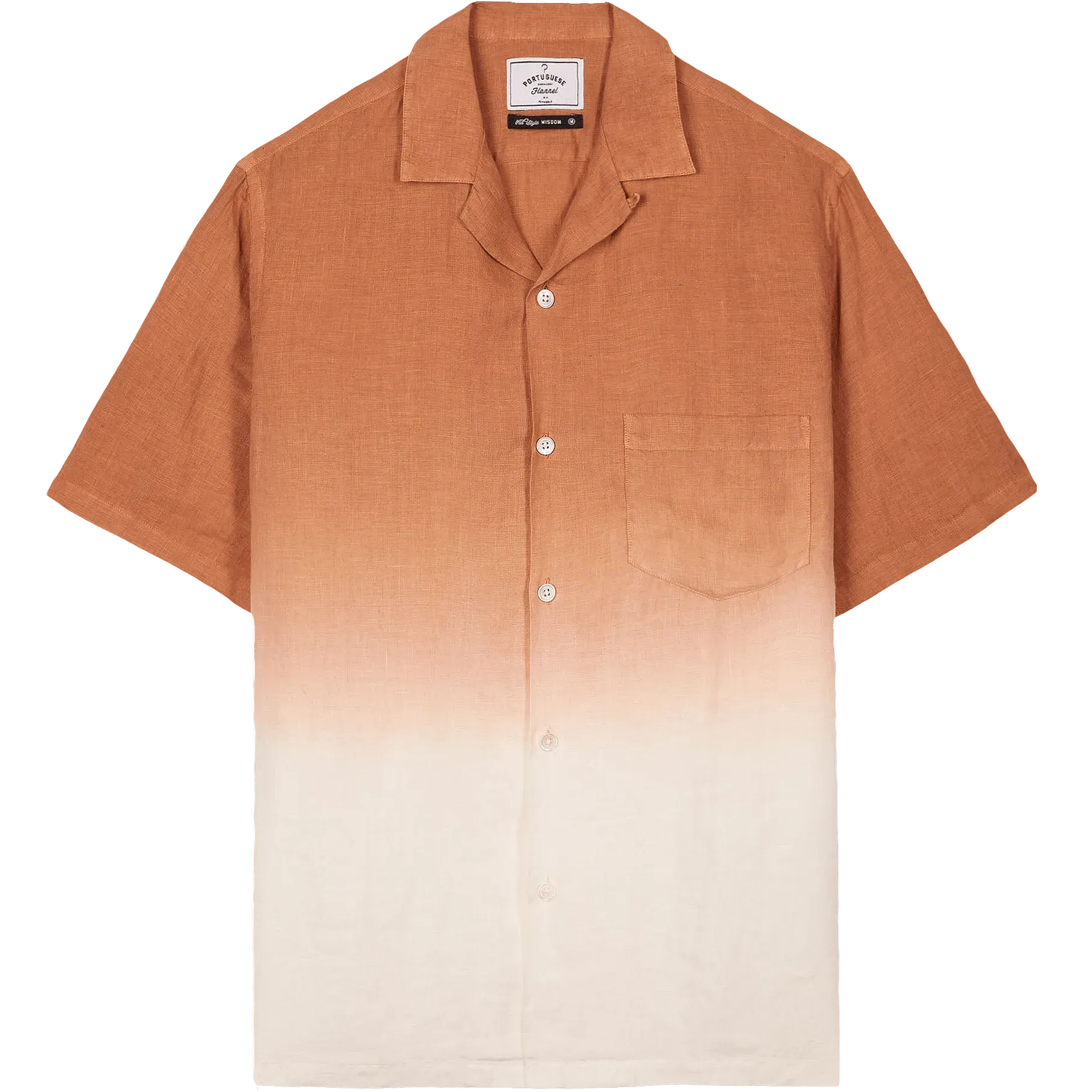 Linen Camp Collar Shirt - Dip Dye