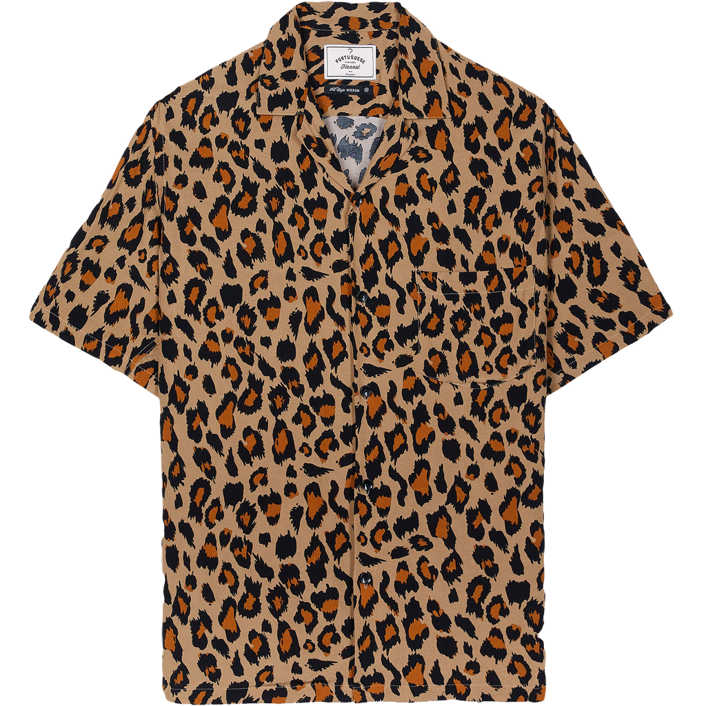 Leopard Camp Collar Shirt