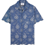 Denim Embroidery Shirt 2 - Blue