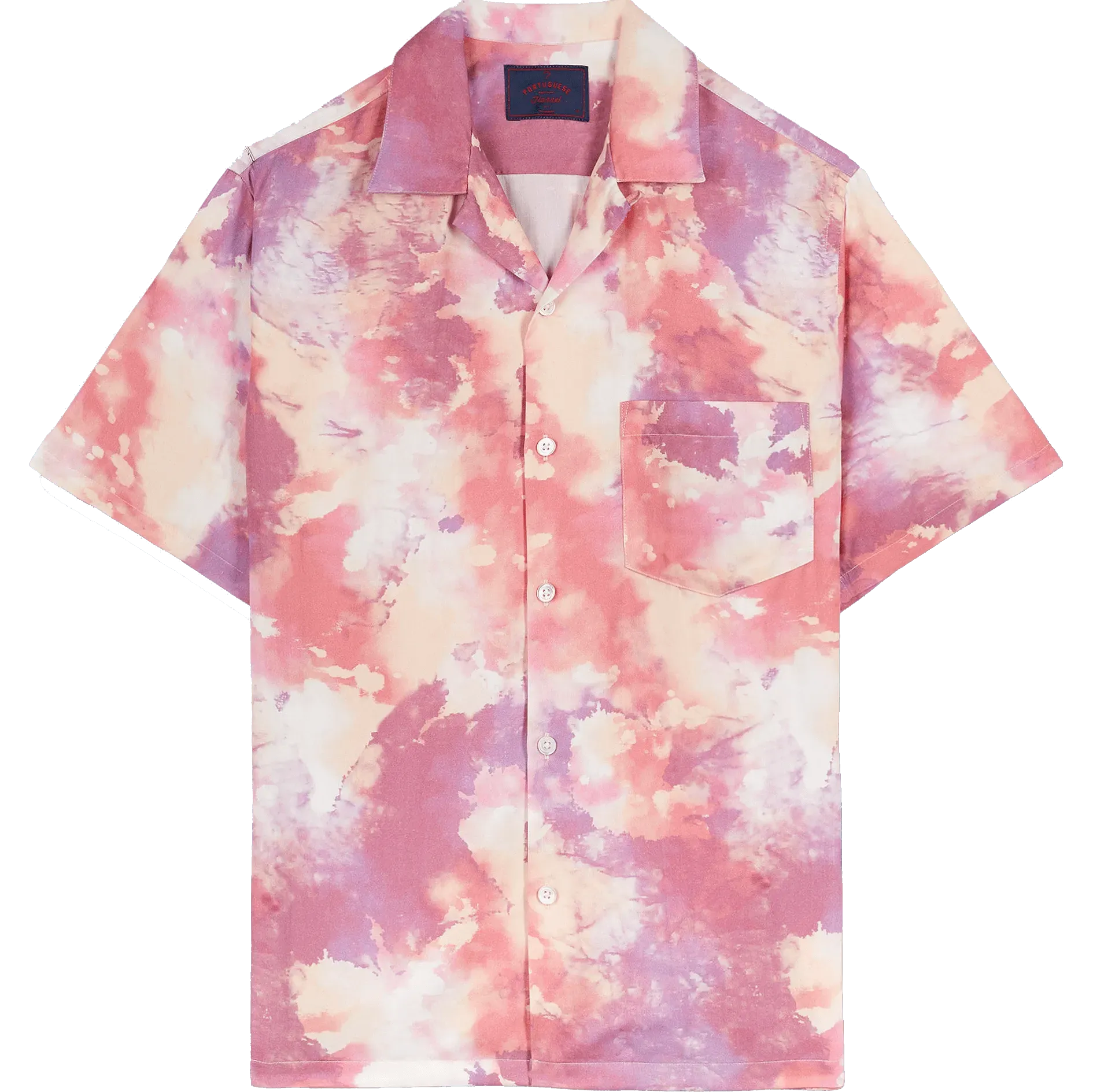 Nap Dream Camp Collar Shirt - Pink Multi