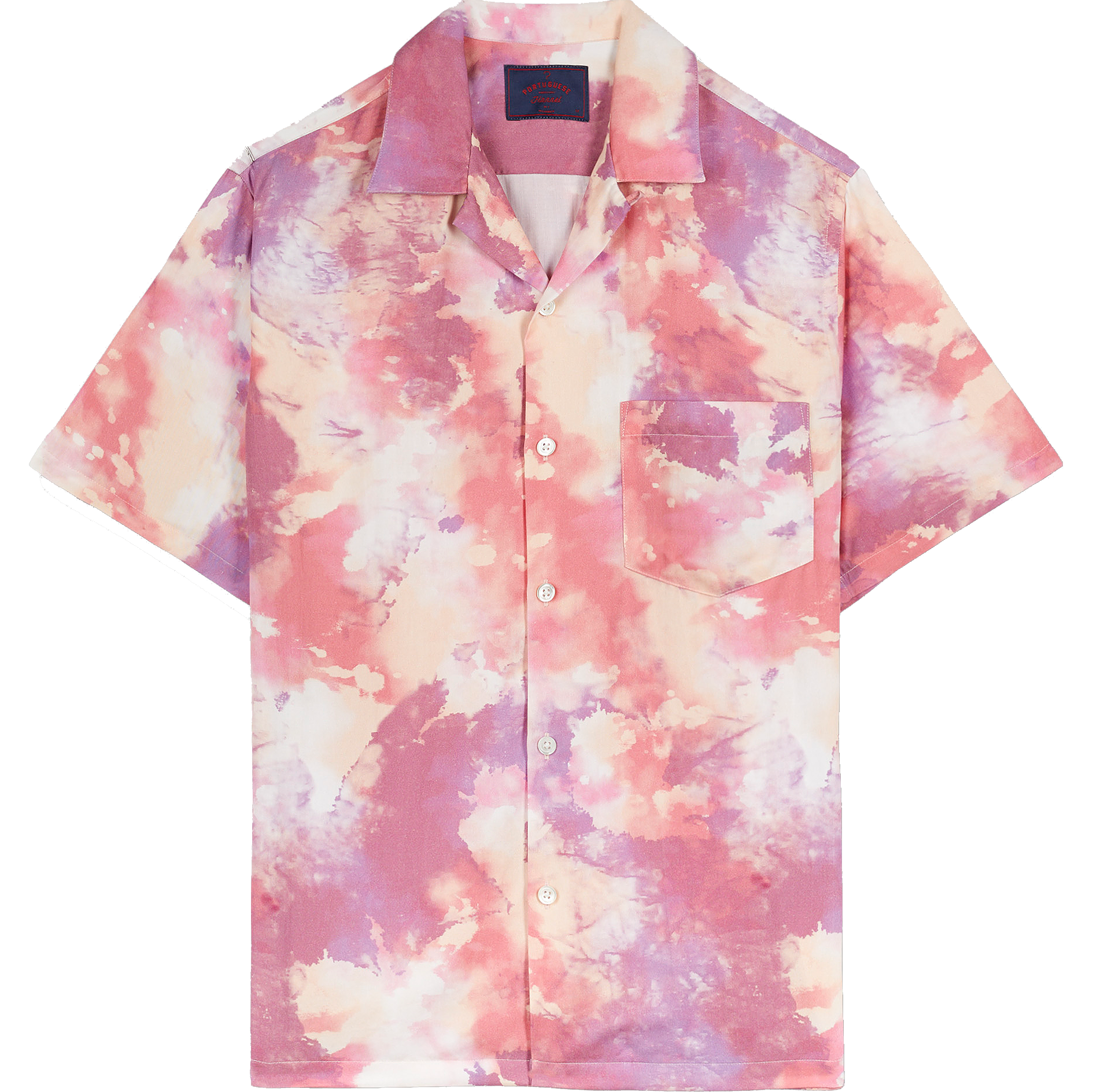 Nap Dream Camp Collar Shirt - Pink Multi