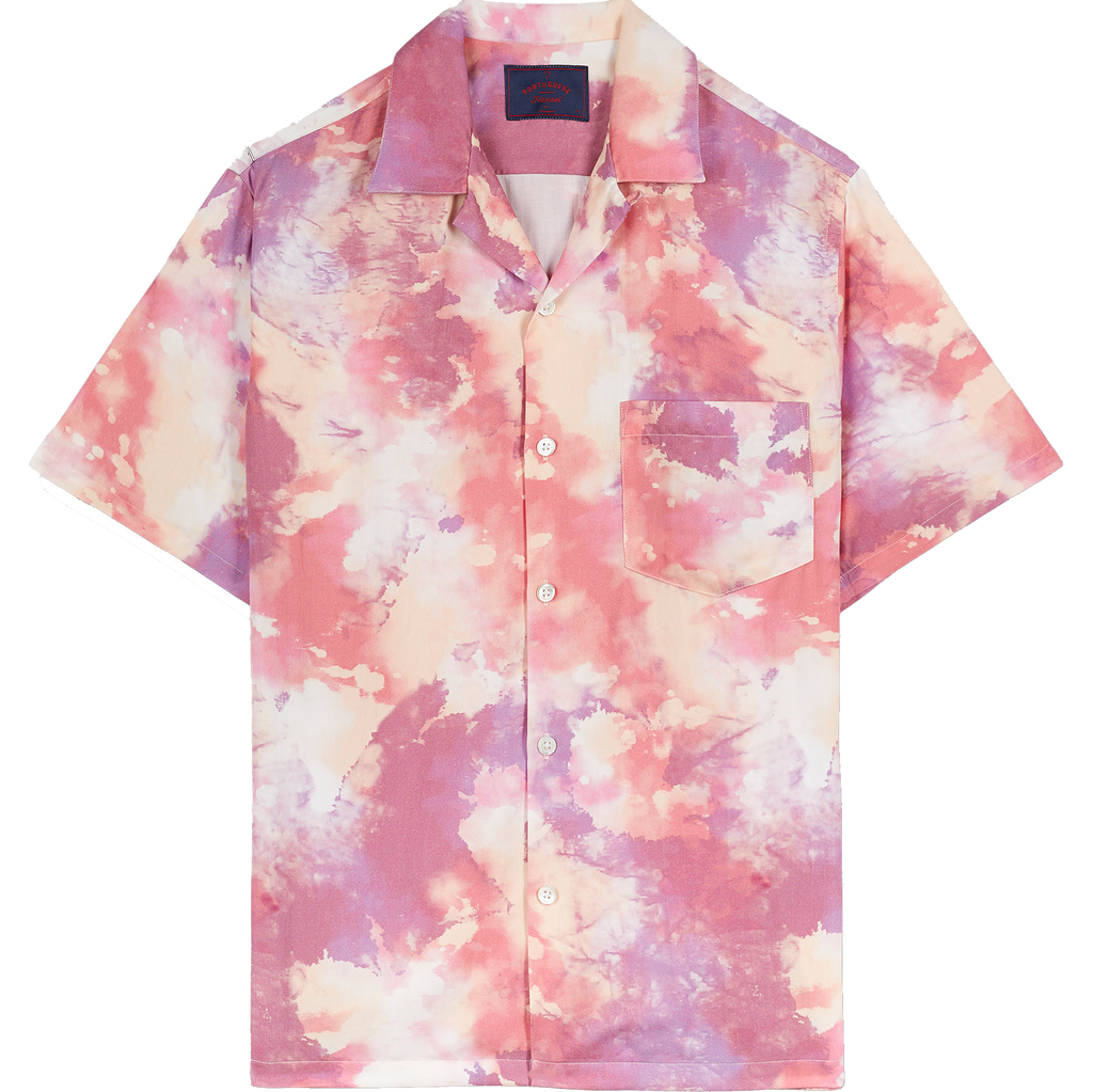 Nap Dream Camp Collar Shirt - Pink Multi