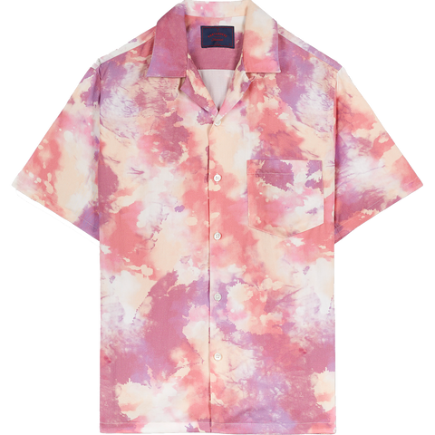 Nap Dream Camp Collar Shirt - Pink Multi