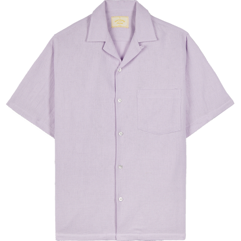 Pique Camp Collar Shirt - Lavanda