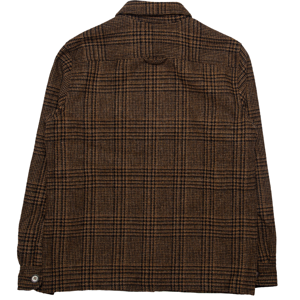 Wood Wool Overshirt - Brown Check