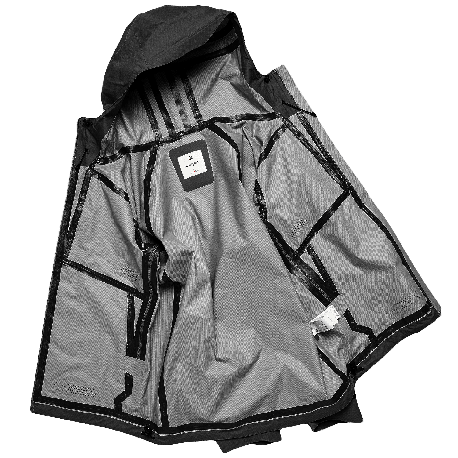 2.5 layer Waterproof Rain Jacket - Black