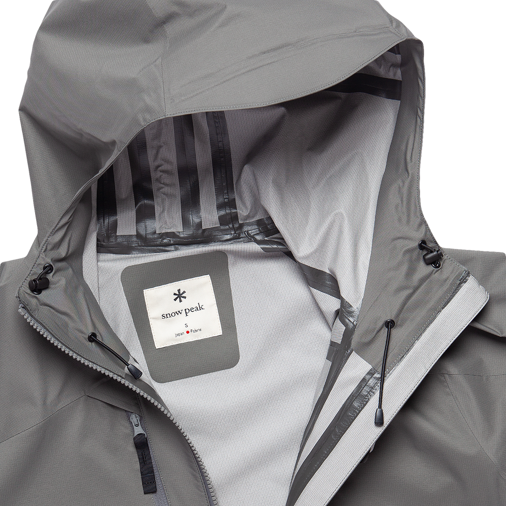 2.5 layer Waterproof Rain Jacket - Grey Khaki