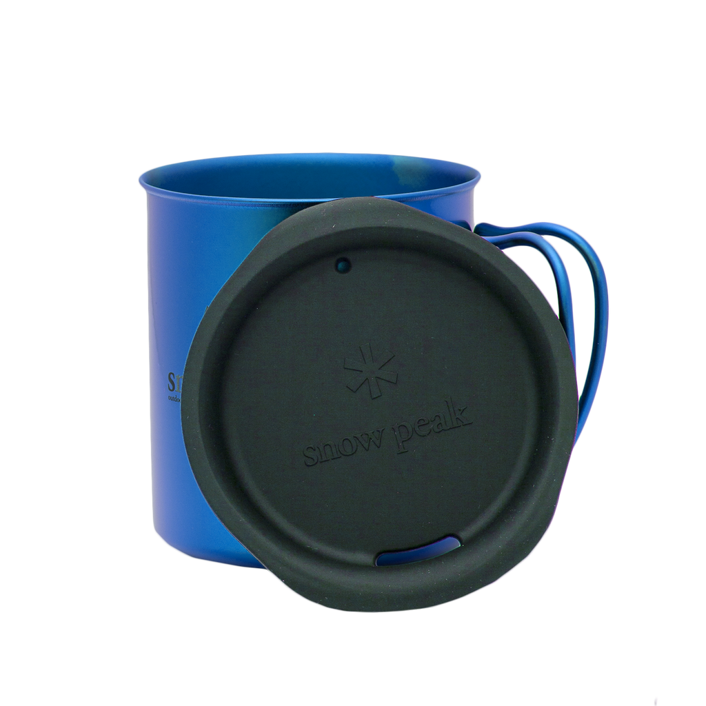 Titanium Single Wall Cup - 450ml Anodized Blue