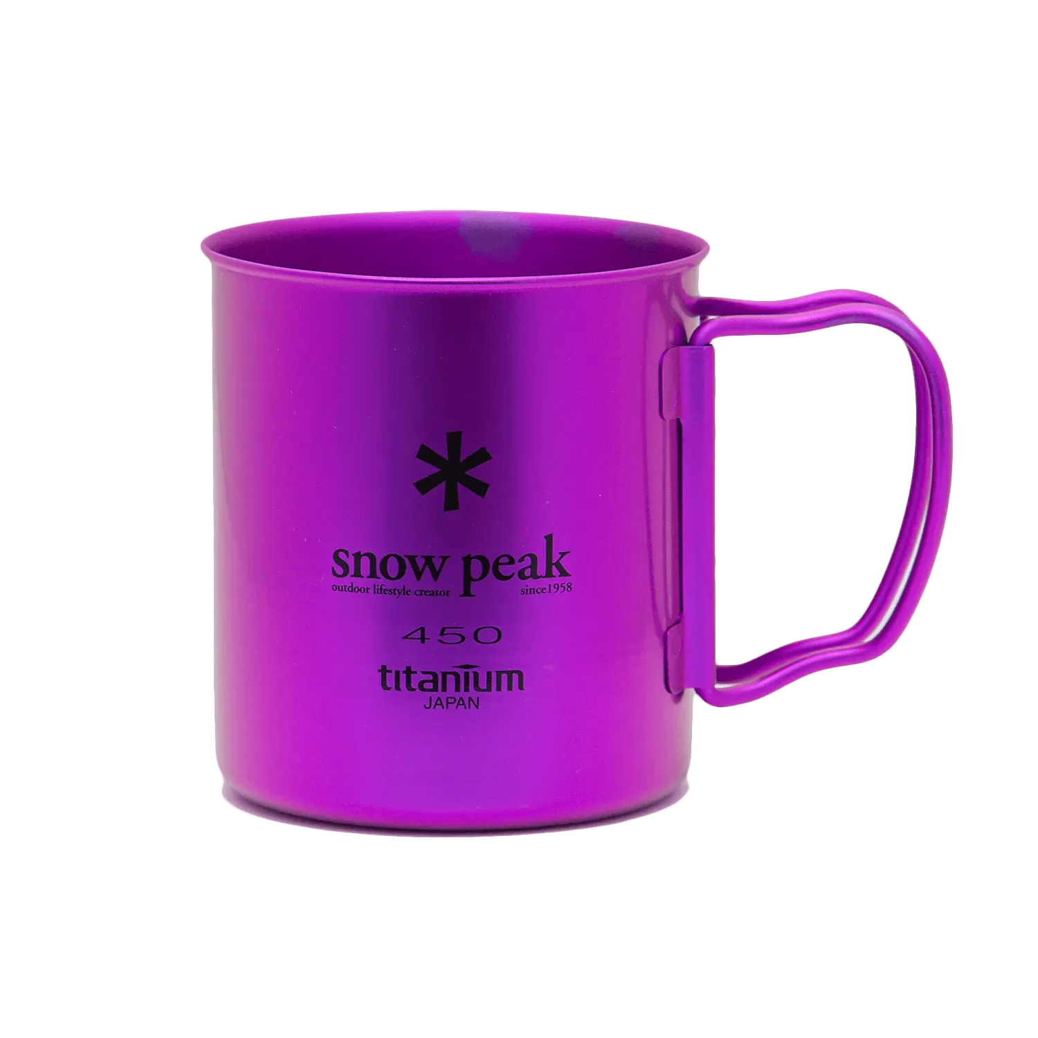 Titanium Single Wall Cup - 450ml Anodized Purple