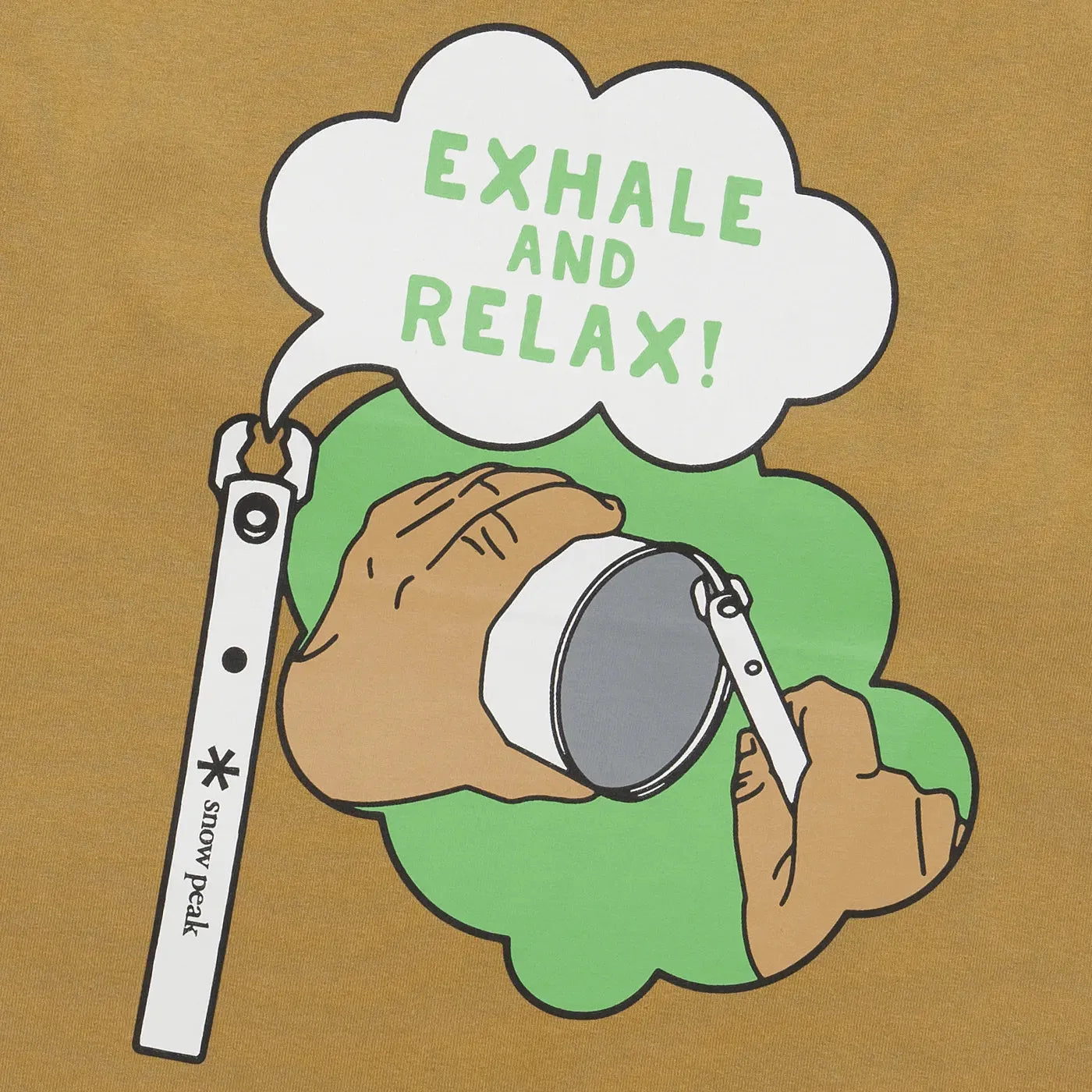 Relax Graphic Tee - Mustard