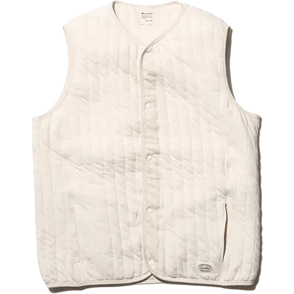 Natural Warm Stretch Vest - Ecru