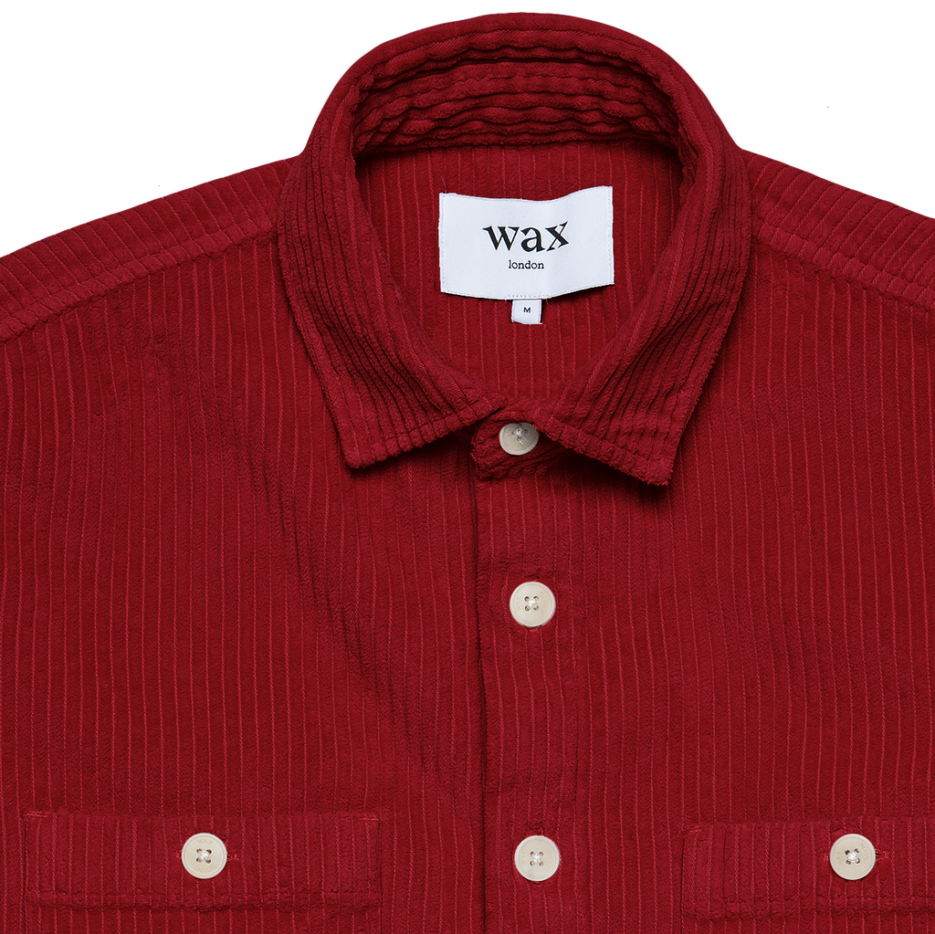 Whiting Jumbo Corduroy Shirt - Burgundy