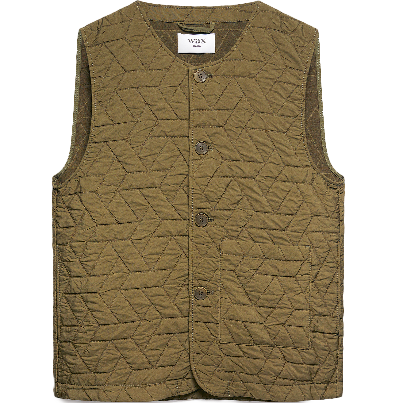 Timb Quilted Gilet - Khaki