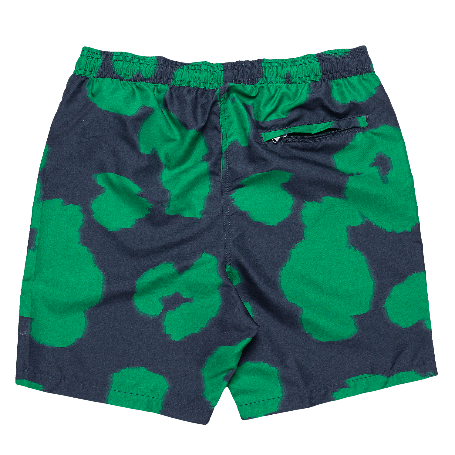 Noden Swim Shorts - Navy / Green Poppy