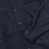 Whiting Overshirt - Navy Melton Wool