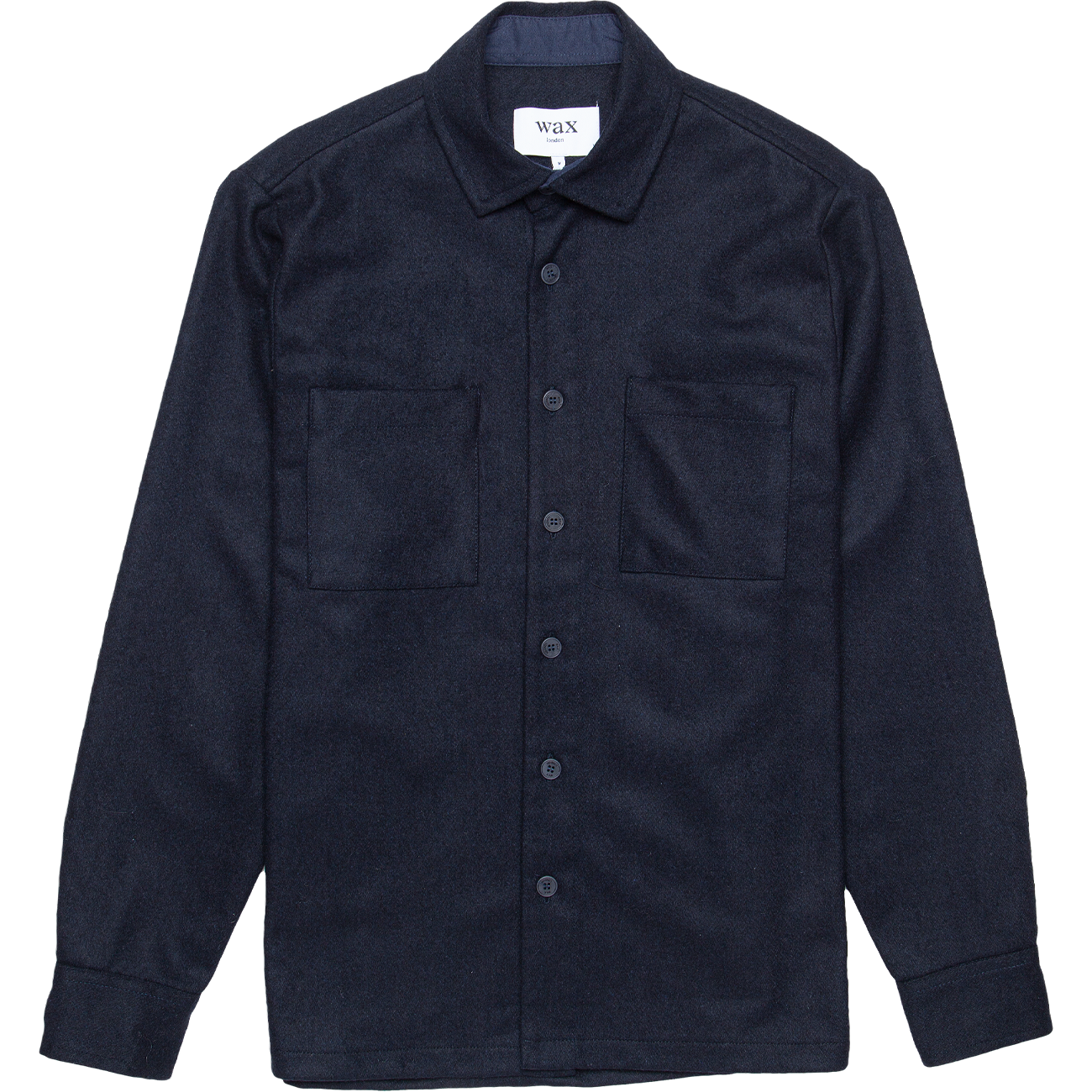 Whiting Overshirt - Navy Melton Wool