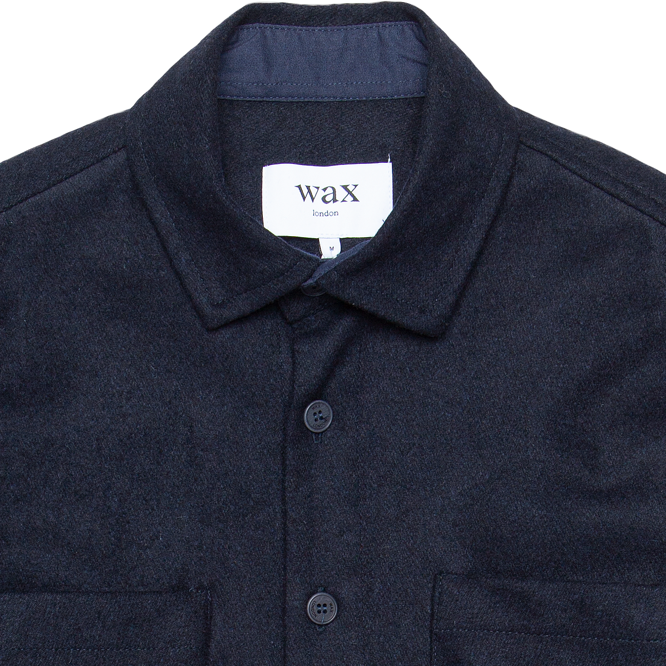 Whiting Overshirt - Navy Melton Wool