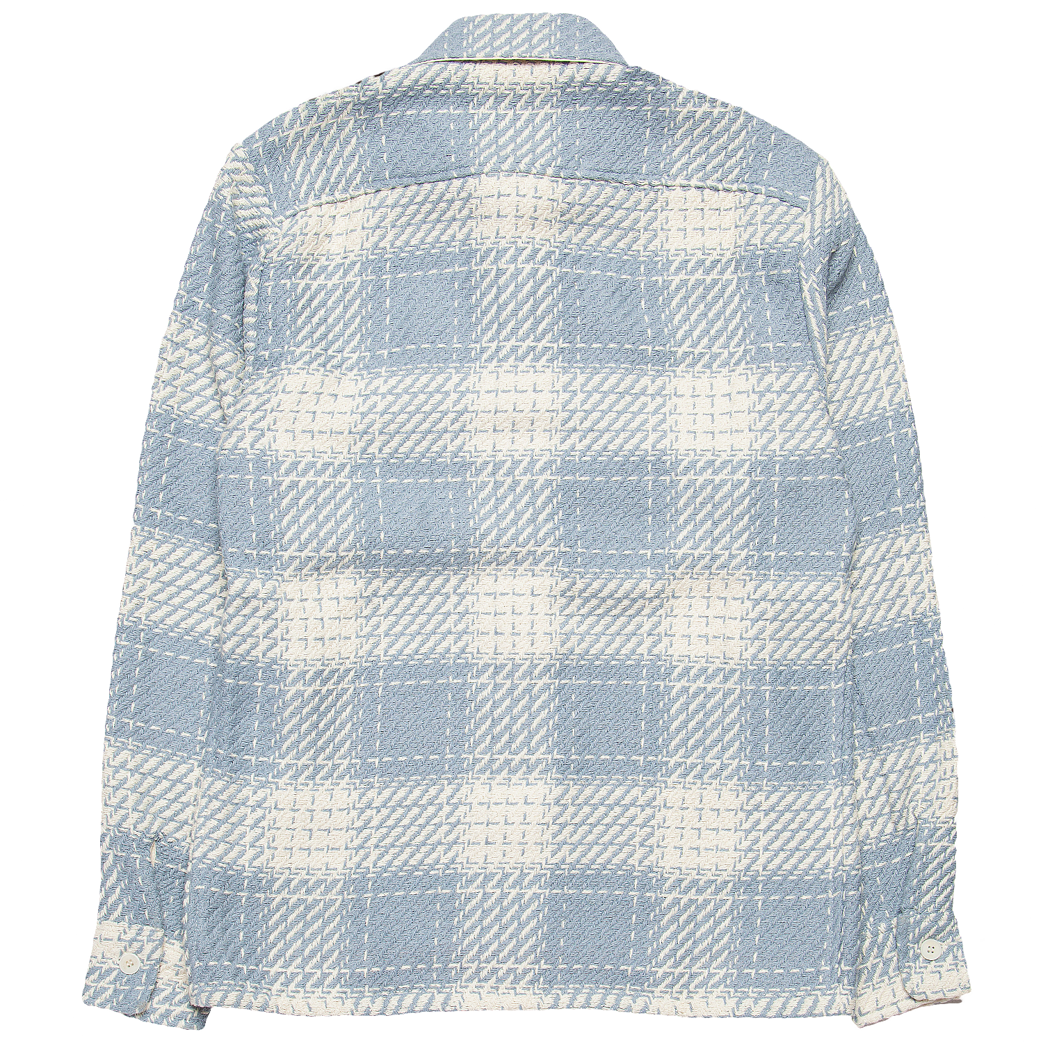 Whiting Woven Shirt - Ecru / Raindrop Beatnik