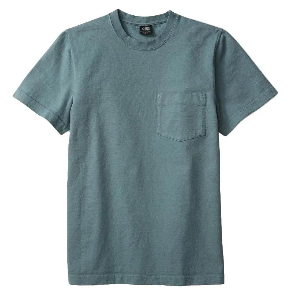 8 OZ Bison Pocket Tee - Smokey Blue