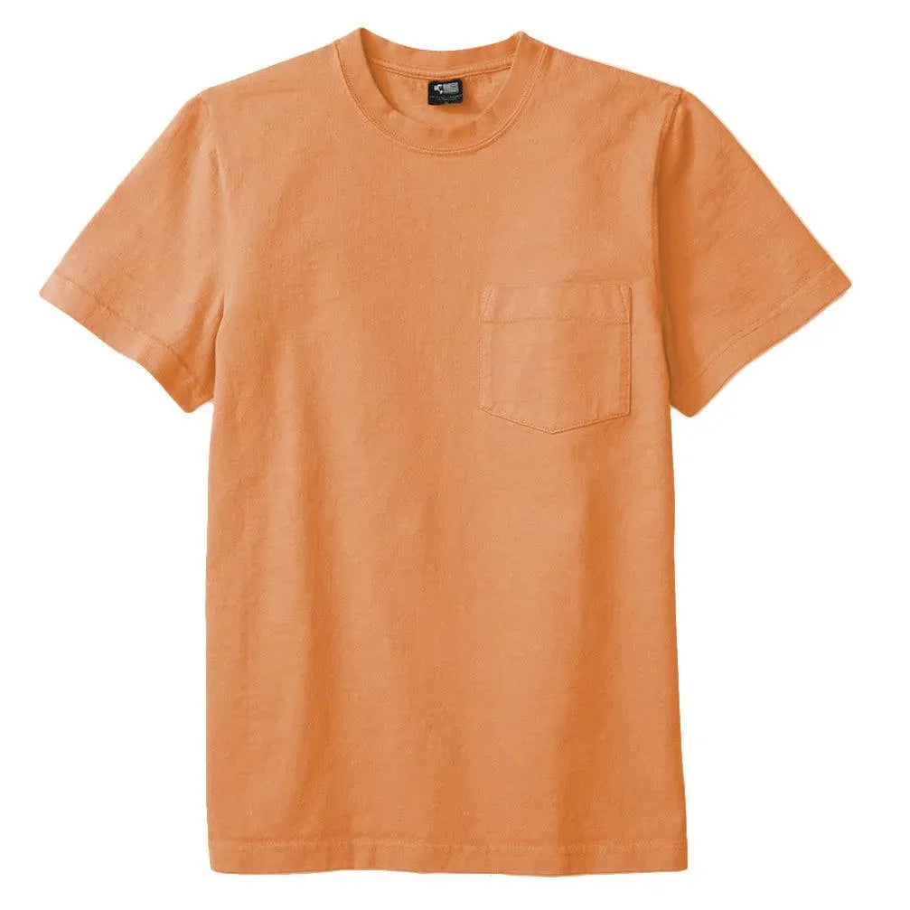 8 OZ Bison Pocket Tee - Sun Burn