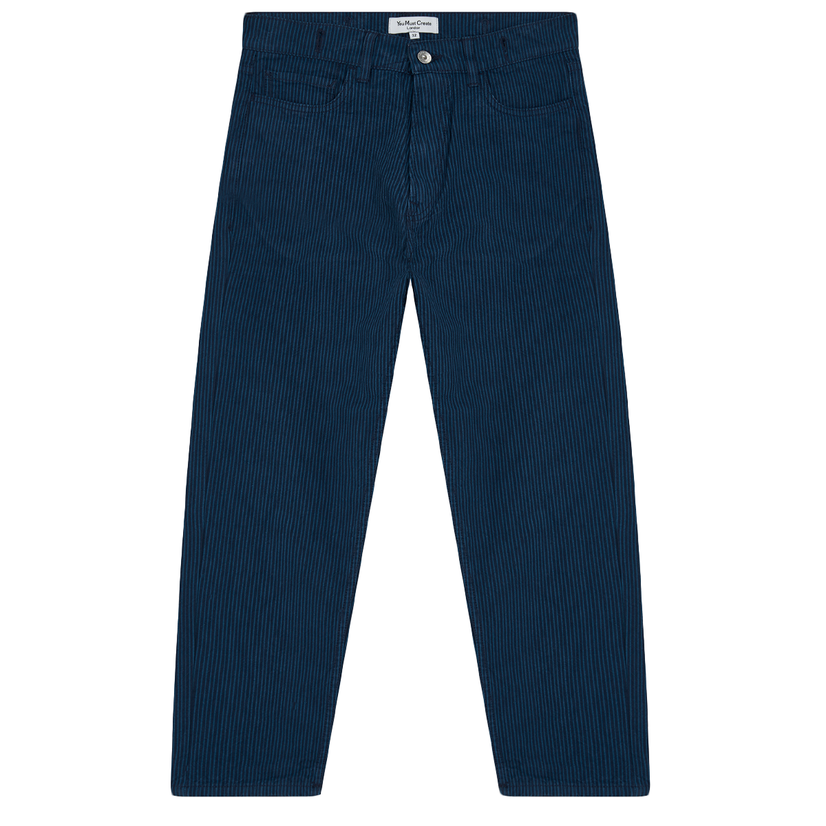 Tearaway Jean Cotton Linen - Blue / Navy Stripe