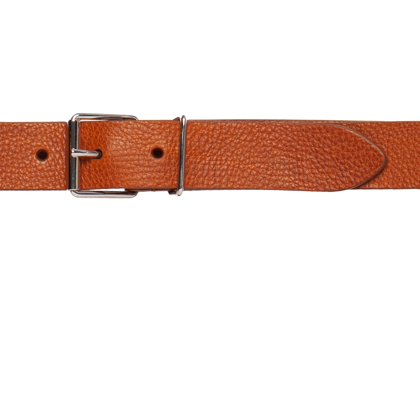 Slim Leather Belt - Light Brown
