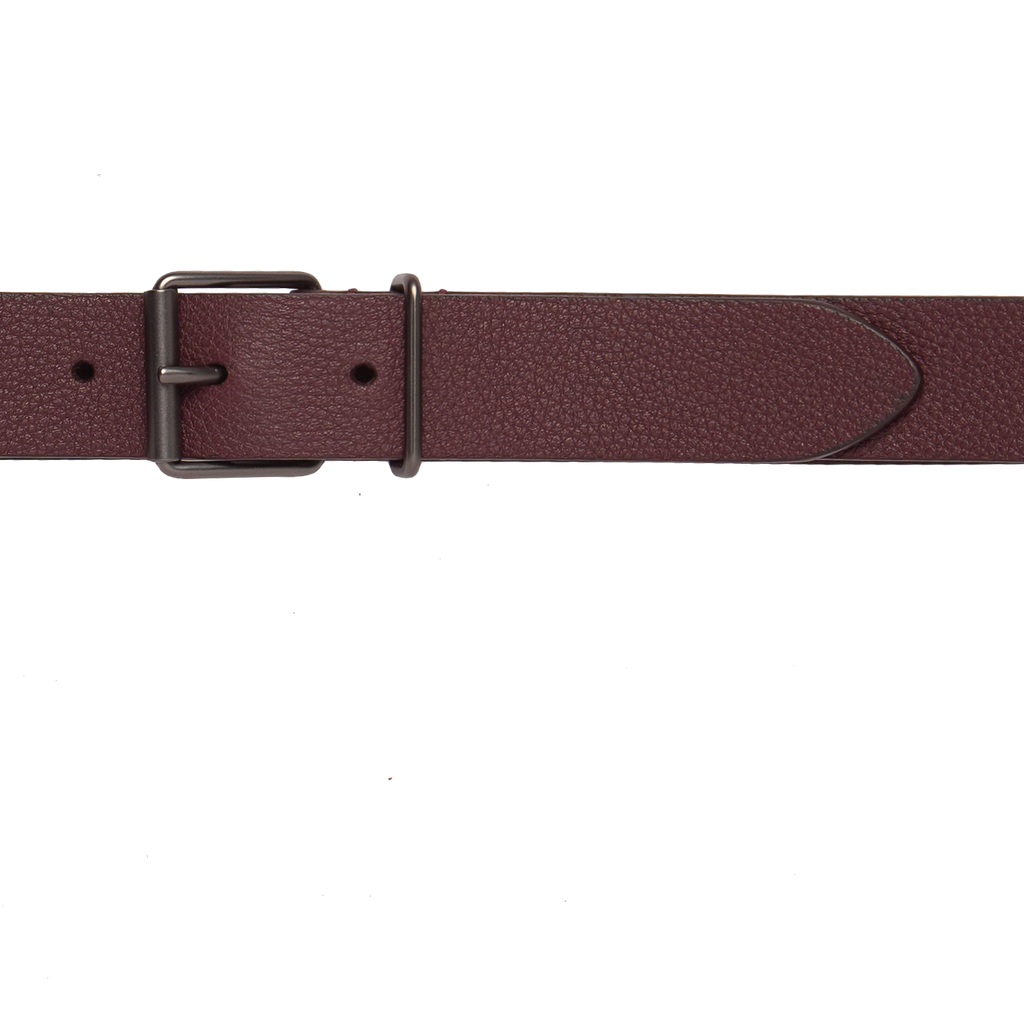 Slim Leather Belt - Oxblood