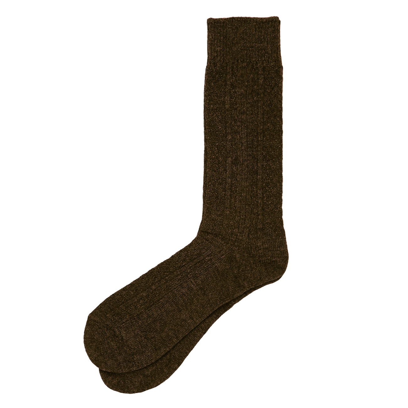 Cashmere Cable Knit Sock - Olive