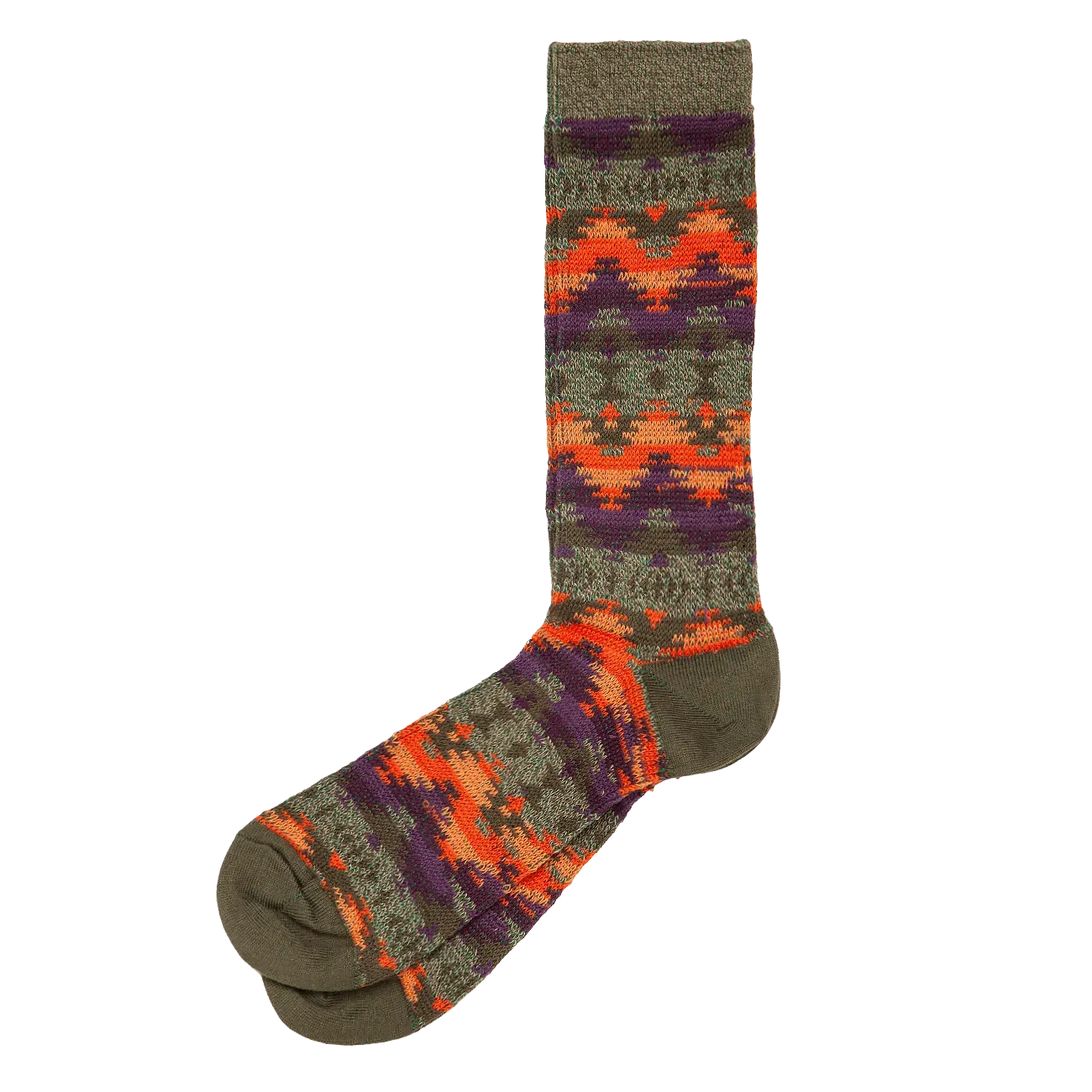 JQ Crew Sock - Khaki Orange