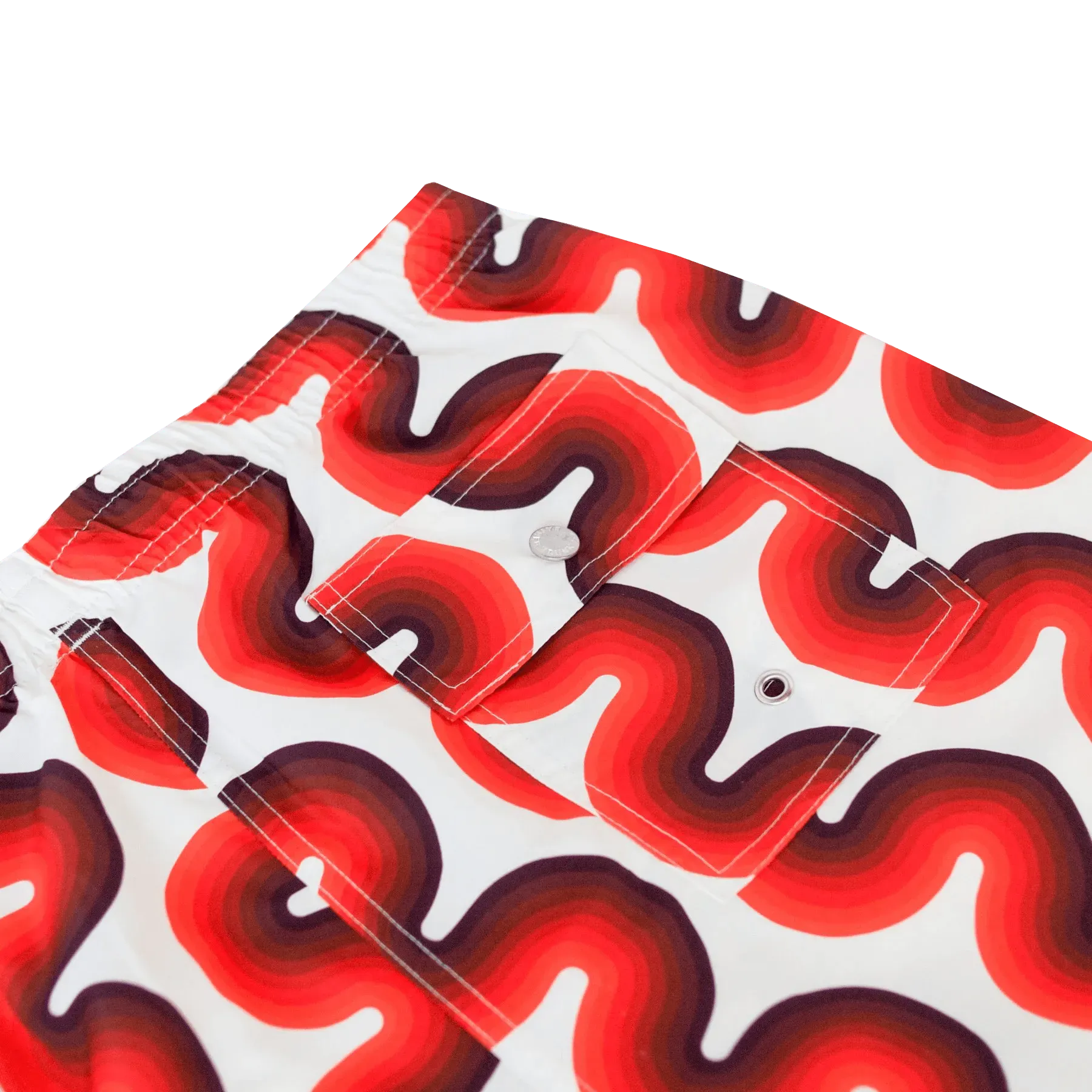 Swim Trunks - Orange Ripple