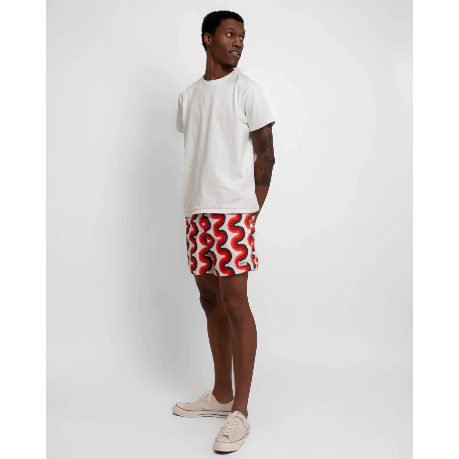 Swim Trunks - Orange Ripple