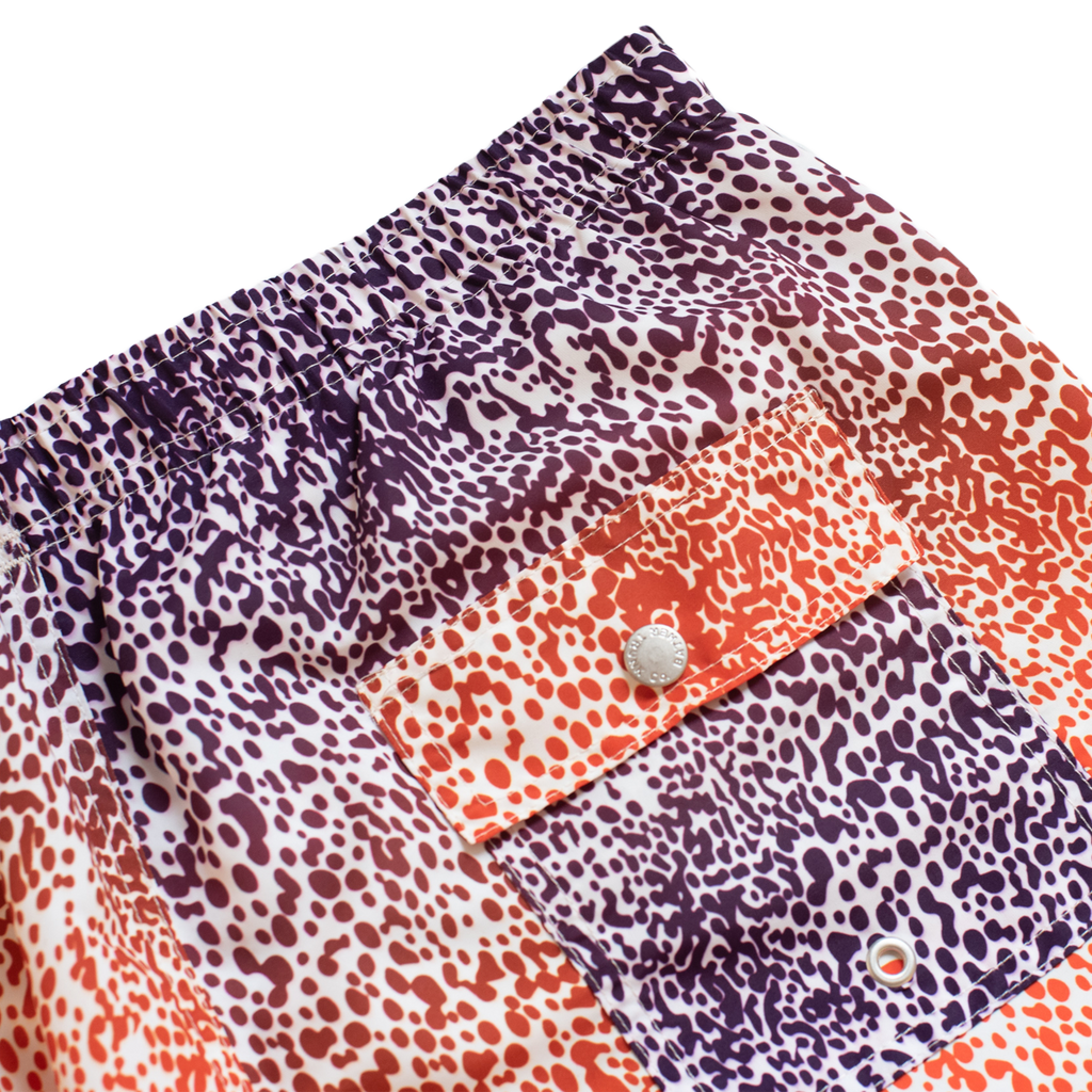 Swim Trunks - Purple Gradient Cheetah