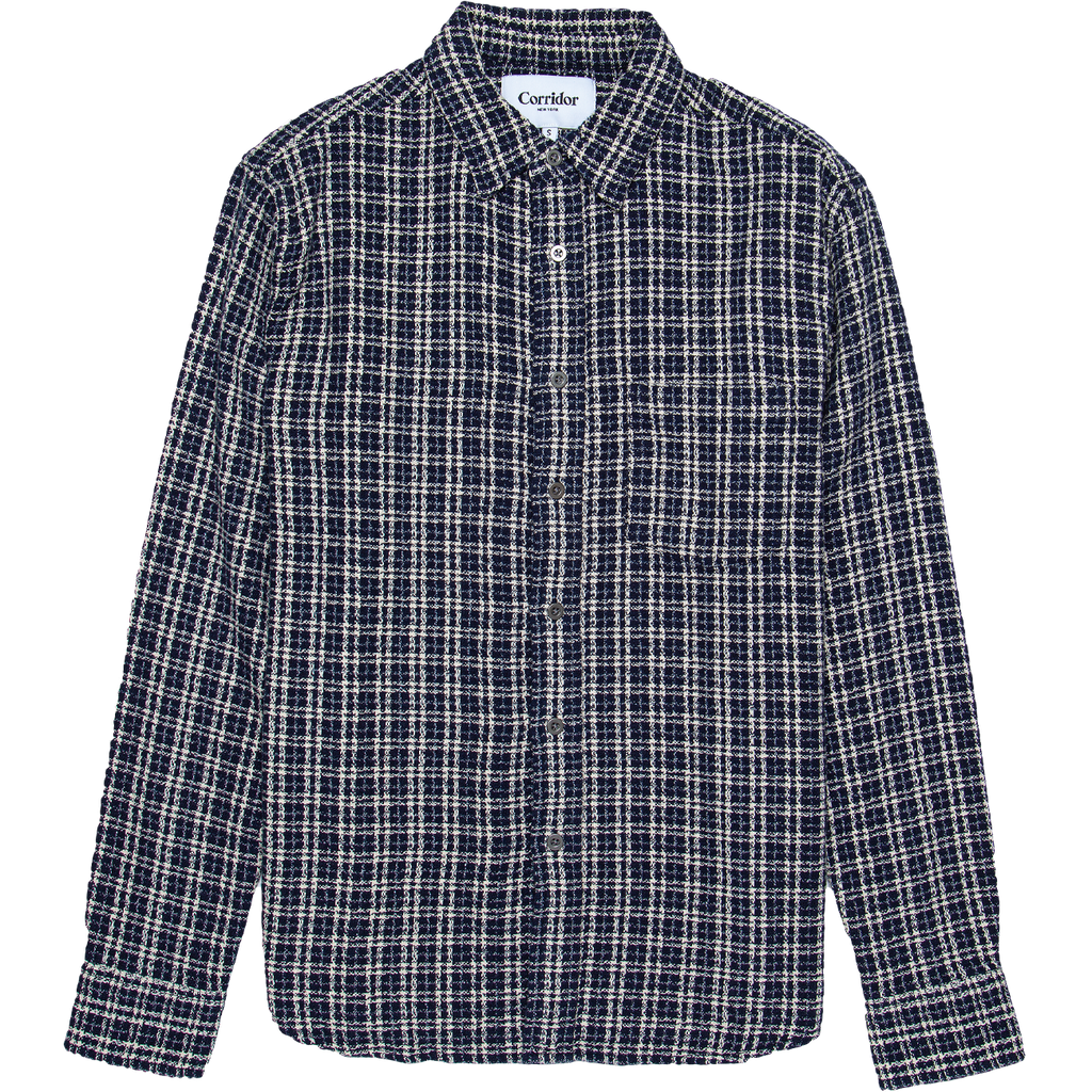 Reverse Tweed Shirt - Snow Check
