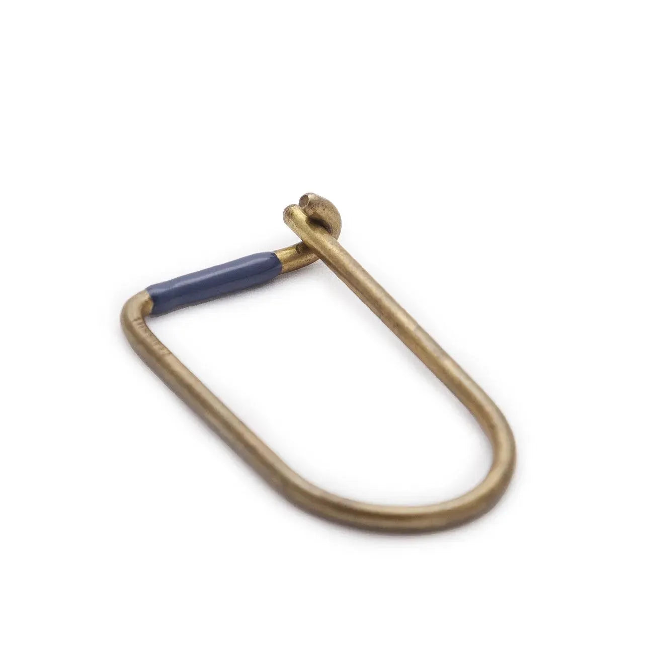Brass Wilson Keyring - Blue