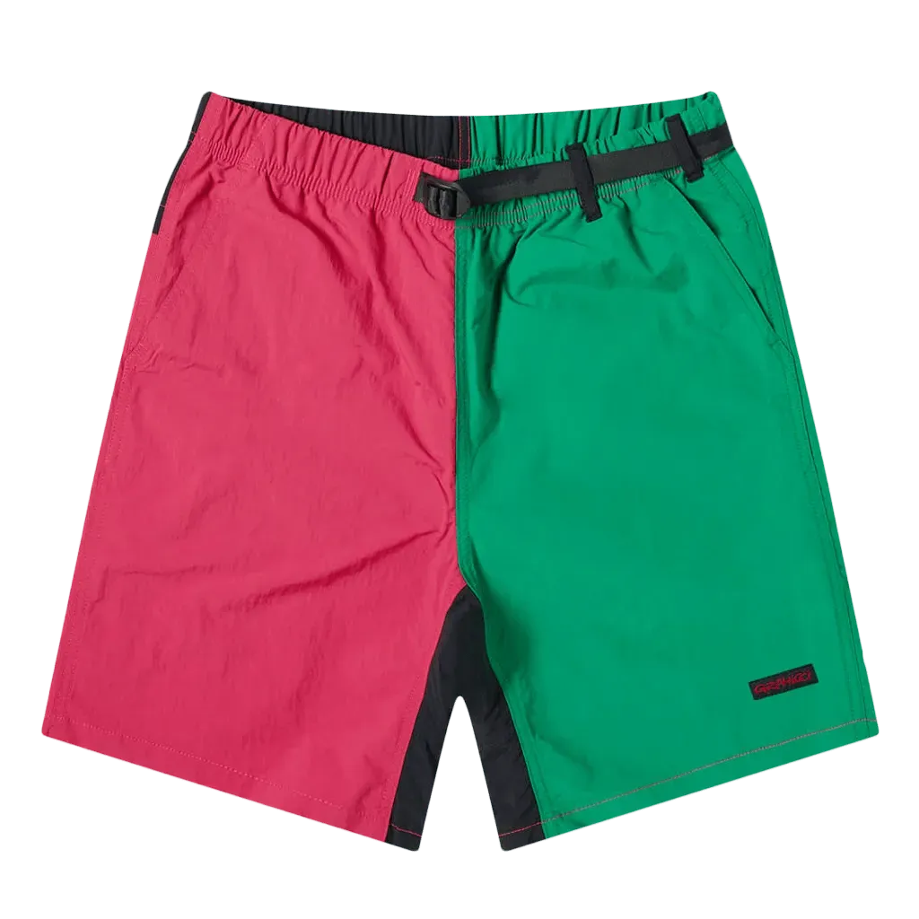Shell Packable Shorts - Raspberry / Kelly