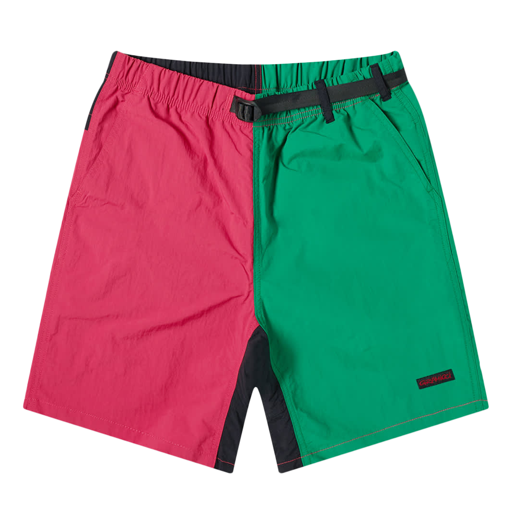 Shell Packable Shorts - Raspberry / Kelly