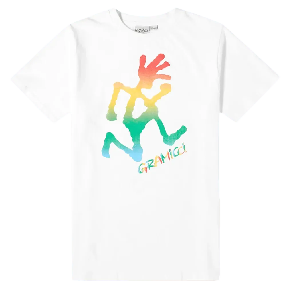 Tie Dye Running Man Tee - White