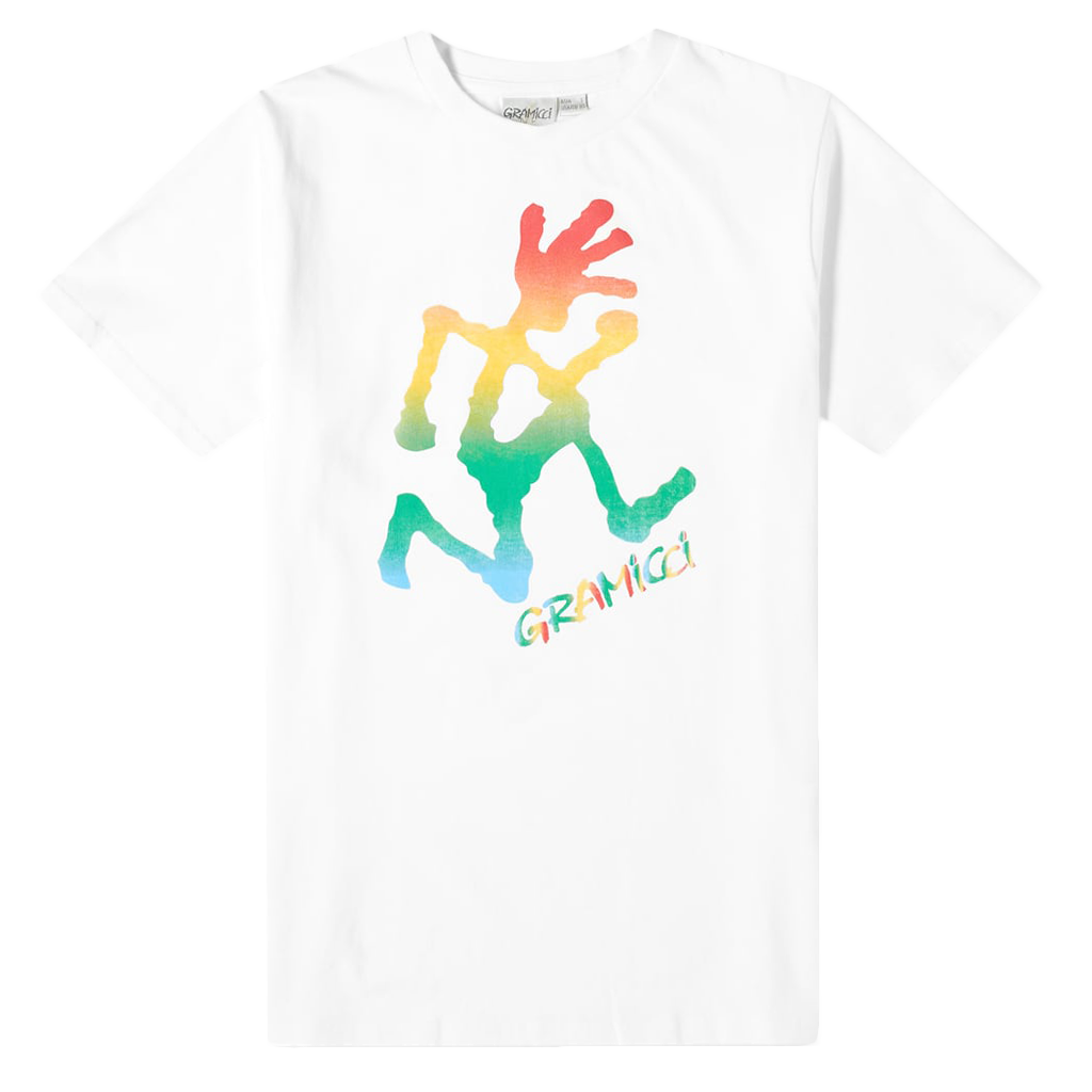 Tie Dye Running Man Tee - White