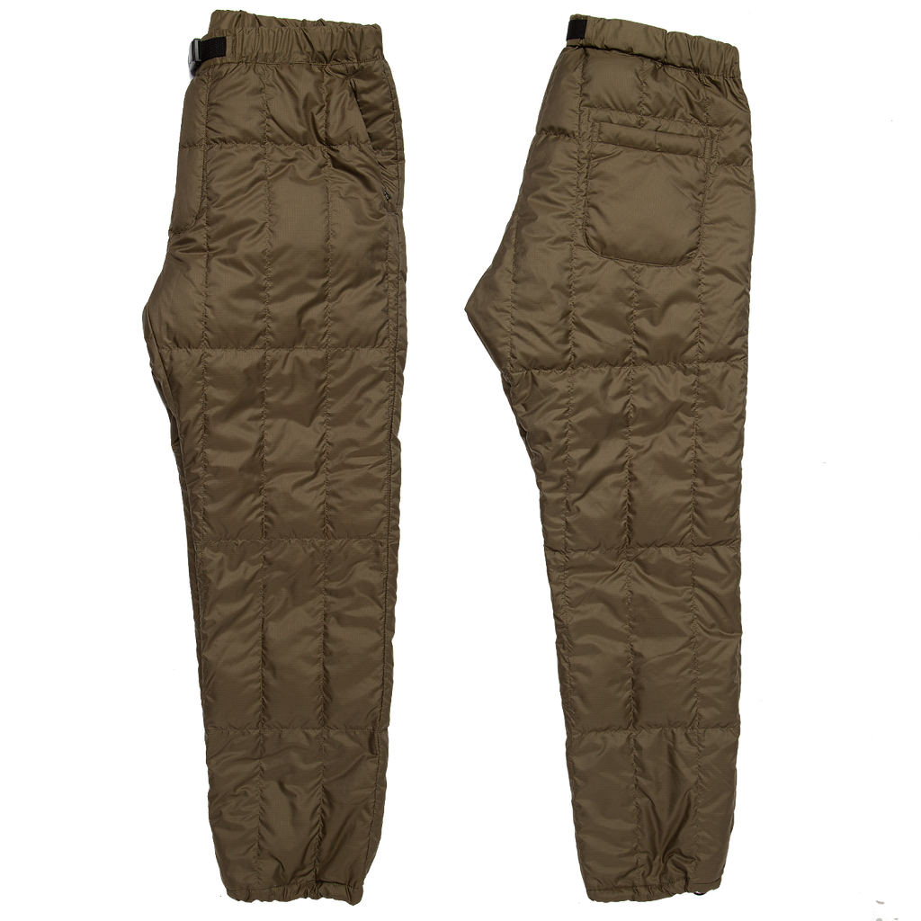 Padded Down Pants - Olive