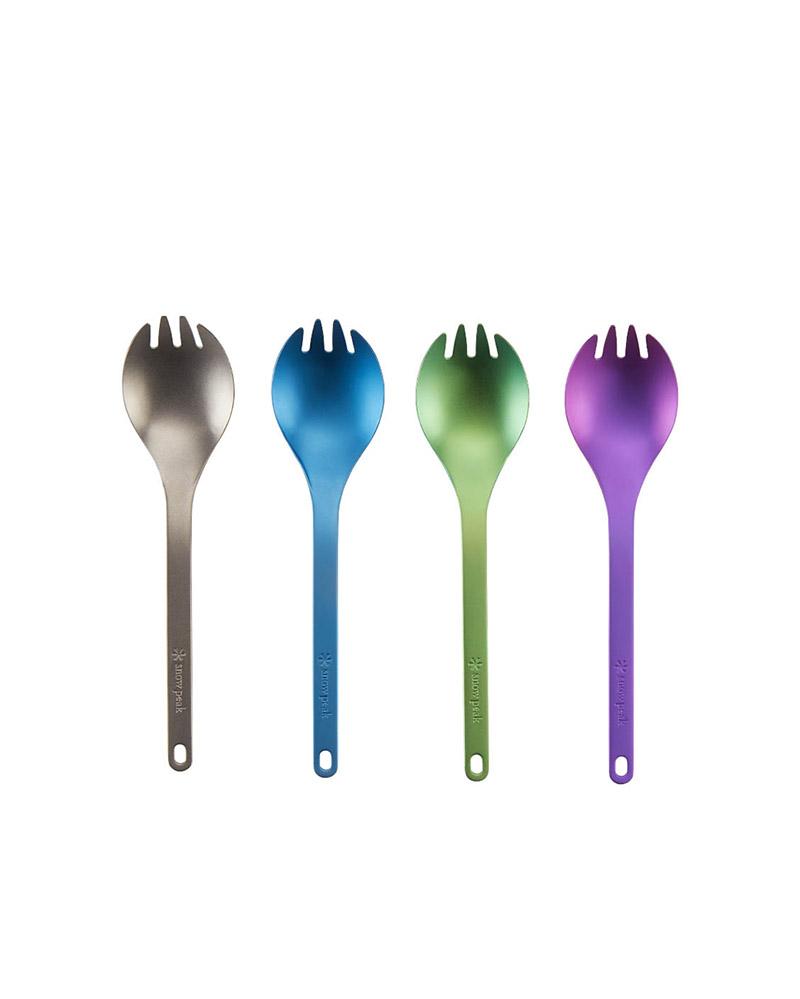 Titanium Spork - Green Anodized