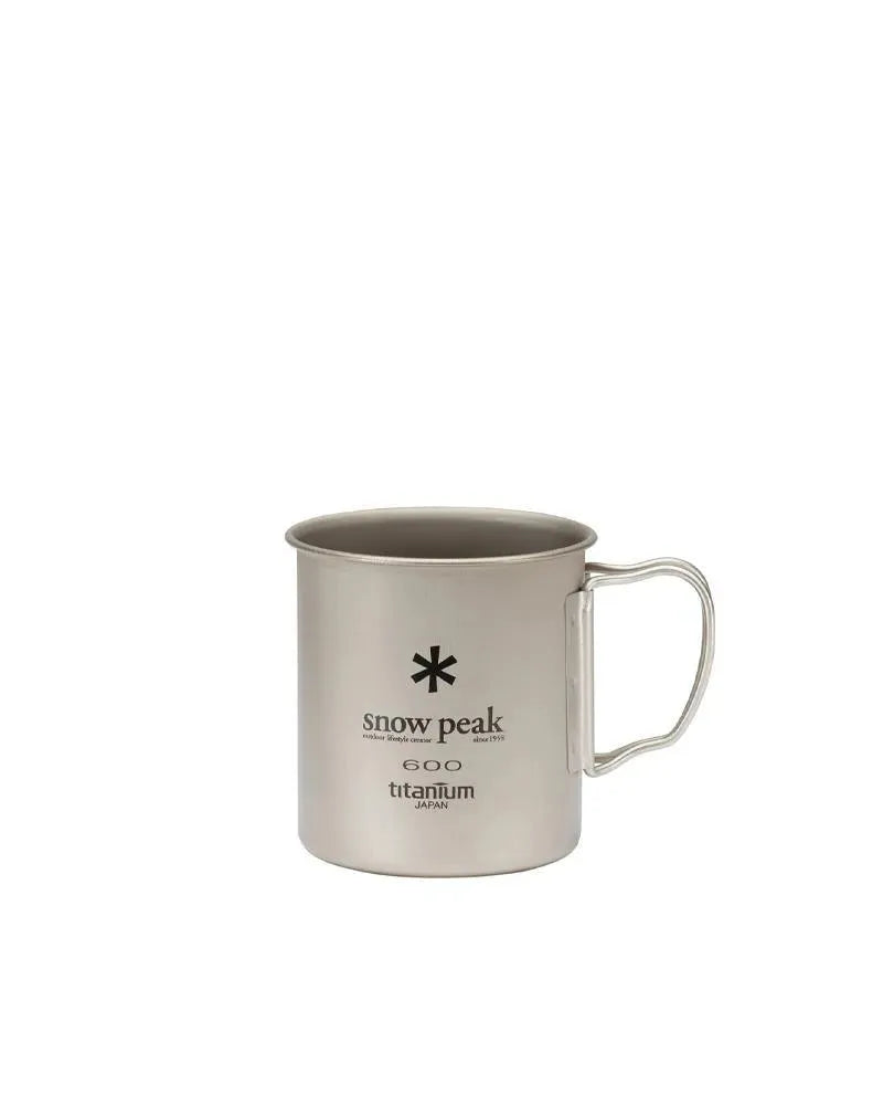 Titanium Single Wall Cup - 600ml Silver