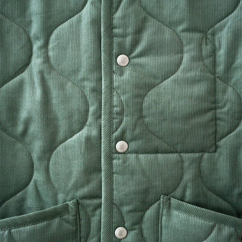 Thornham Cord Button Vest - Seaspray Green