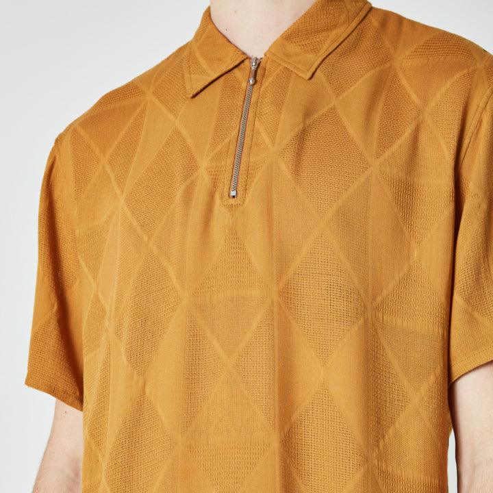 Soprano Zip Polo - Diamond Mustard